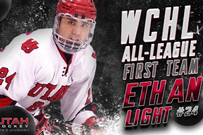 Utah M1 Forward Ethan Light earns WCHL All League 1st Team Award