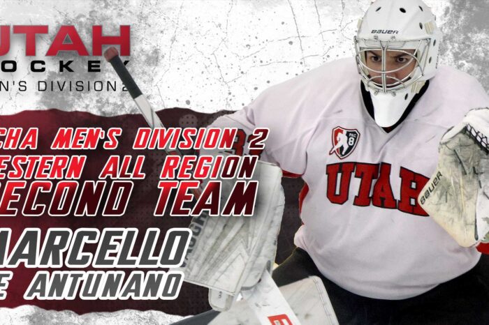 Utah M2 Goaltender Marcello De Antunano earns ACHA Regional Second Team Award