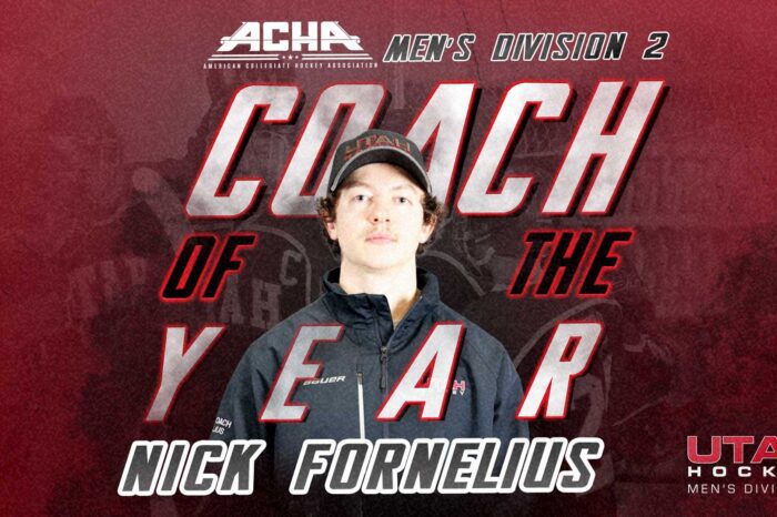 Utah M2 Head Coach Nick Fornelius awarded ACHA Division 2 Coach of the Year